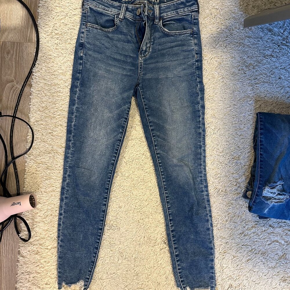 AE high rise jeggings size 4 SHORT